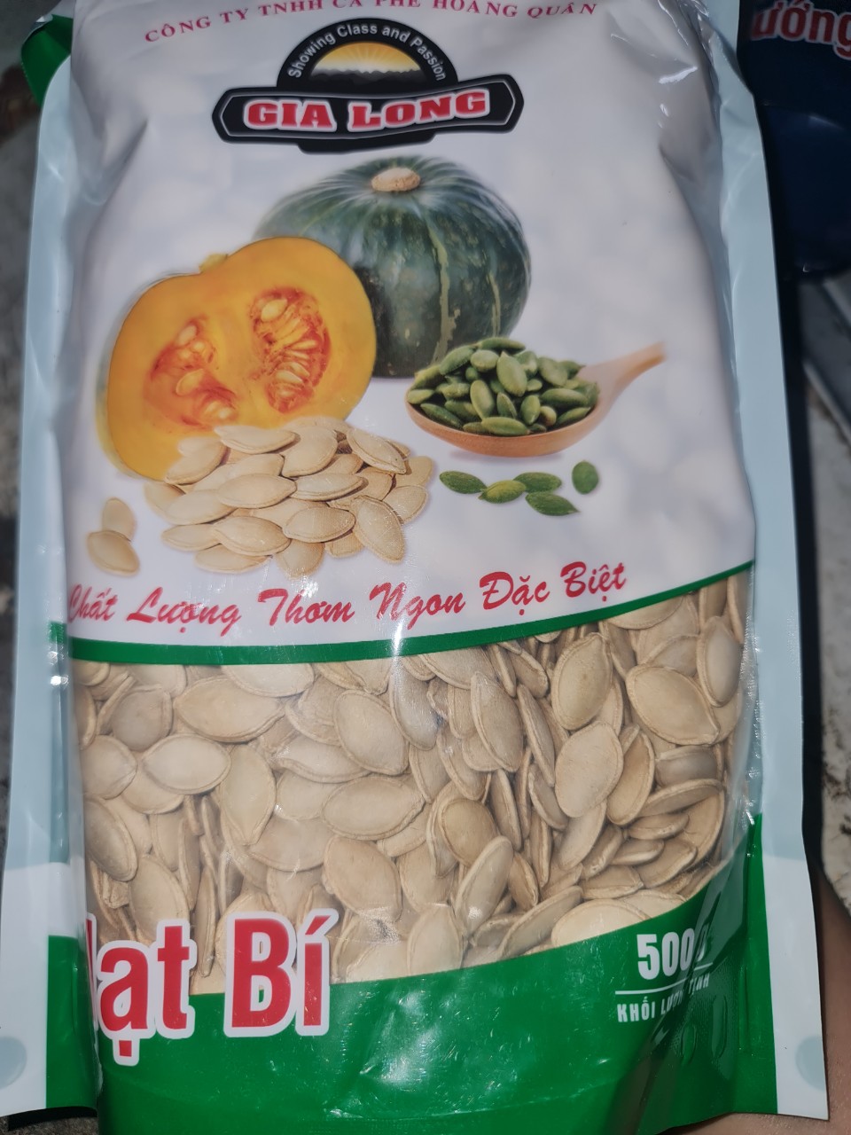 Hạt Bí Gia Long gói 500gr bao bì đẹp mắt