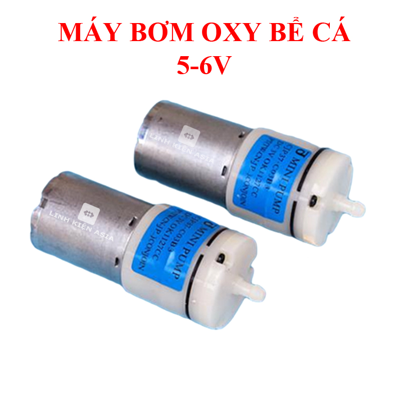 Máy bơm sủi oxy mini 370 5v-6v - máy bơm oxy bể cá, nuôi thủy sản