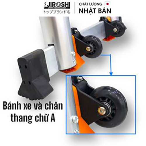 [HCM]Bánh Xe Thang Nhôm Rút Giúp Vận Chuyển Thang Khỏe Hơn Phụ Kiện Thang Nhôm Rút Gọn