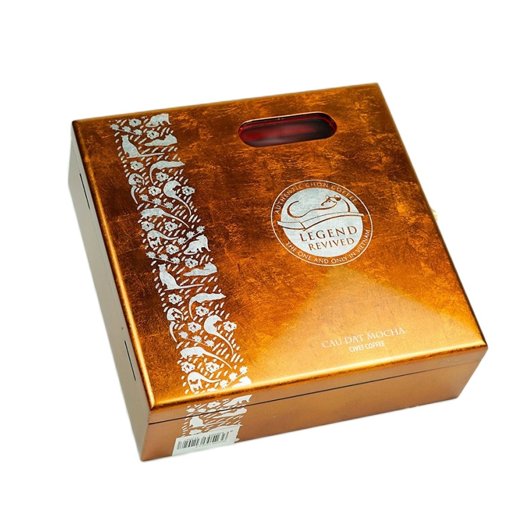 Cà phê chồn Mocha Hộp Sơn Mài 250gam - Cà phê Thượng Hạng