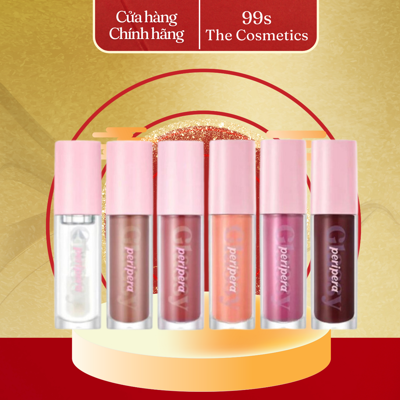 Son Bóng Peripera Ink Glasting Lip Gloss 4.5ml [01 - 02 - 03 - 04 - 05 - 06]