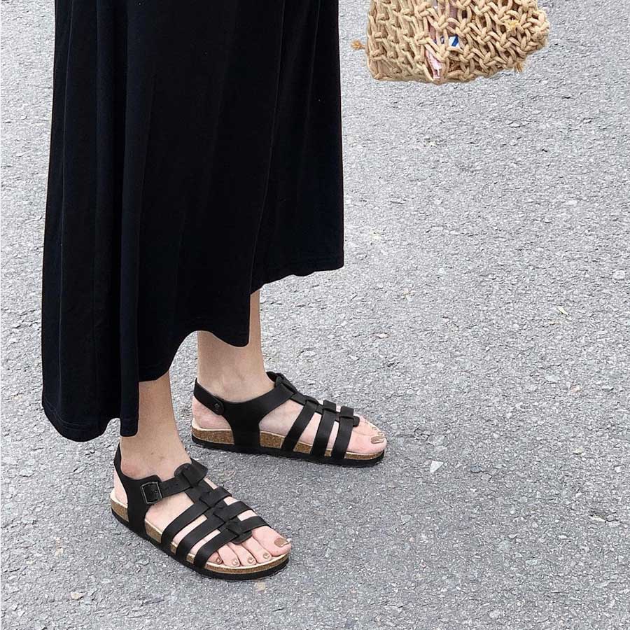 Giày sandal rọ chiến binh nam nữ đế trấu Detaunisex - SATA41