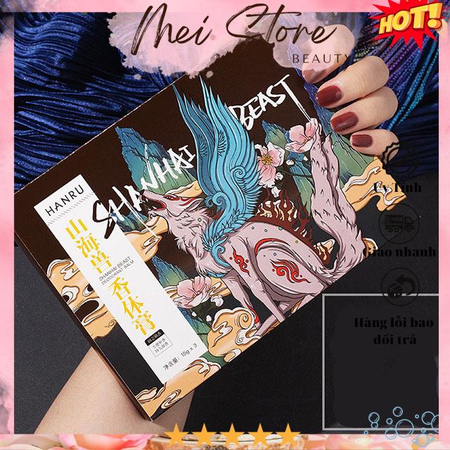 Set 3 hộp nước hoa sáp nam nữ hanru