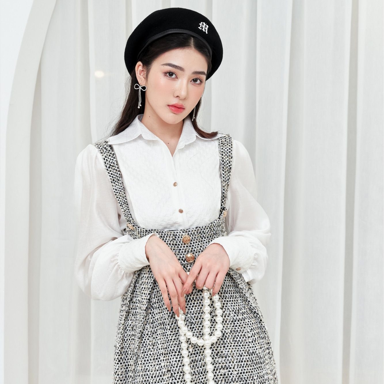 Alana Shirt & Joie Dress - Set áo sơmi và váy yếm