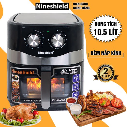 Nồi chiên không dầu nine shield 8002 dung tích 10,5l ... nồi-chiên-không-dầu nine shield dung tích 10,5l ... giá cạnh tranhtop 7 nồi chiên không dầu tốt - nồi chiên không dầu bán chạy