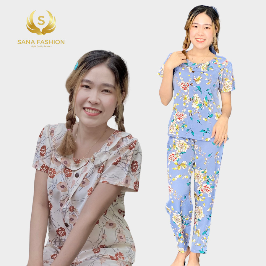 Đồ bộ nữ đồ bộ mặc nhà cao cấp chất lụa quần dài DNN