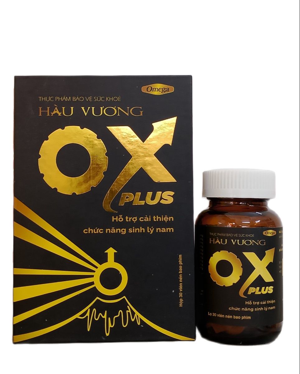 Hàu vương OX ,Tinh chất hàu vương OX Plus tăng cường sinh lý nam giới, kéo dài thời gian quan hệ, cải thiện xuất tinh sớm - Lọ 30 viên