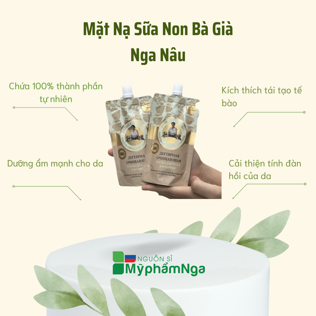 Mặt nạ Bà già Nga giảm mụn, trẻ hóa - Mặt nạ Agafia
