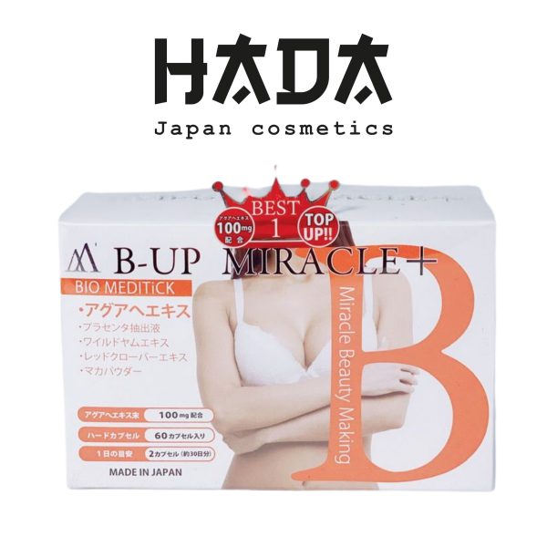 Viên uống nở ngực và mông b-up miracle + 60 viên nhật bản - hada cosmetic