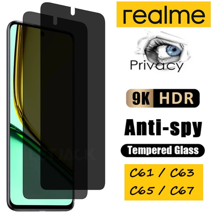 Cường lực chống nhìn trộm realme c61 / c63 / c65 / c67 / 4g / 5g