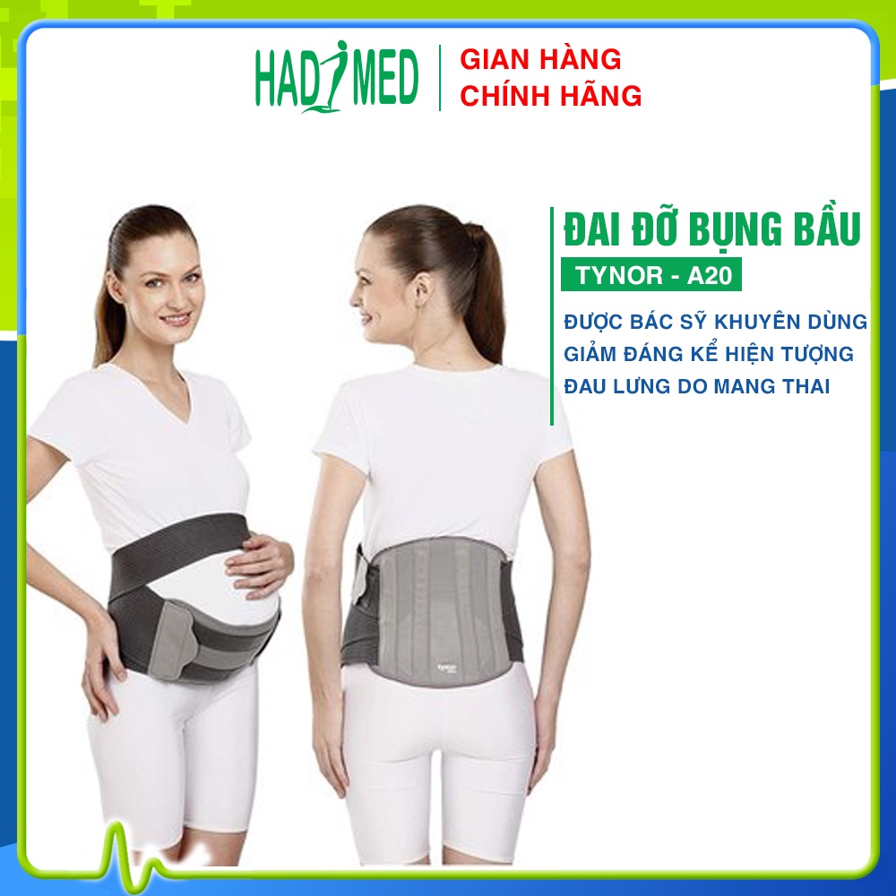 Đai Đỡ Bụng Bầu Cao Cấp A20 | Đai nẹp hỗ trợ mẹ bầu, chống đau lưng thoải mái cho cột sống | hadimed