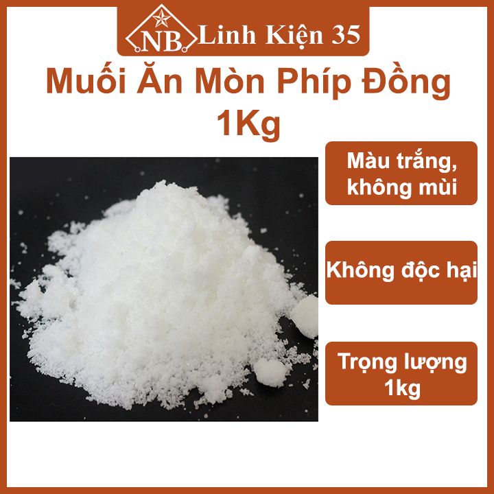 1kg muối ăn mòn phíp đồng làm mạch điện tử thủ công