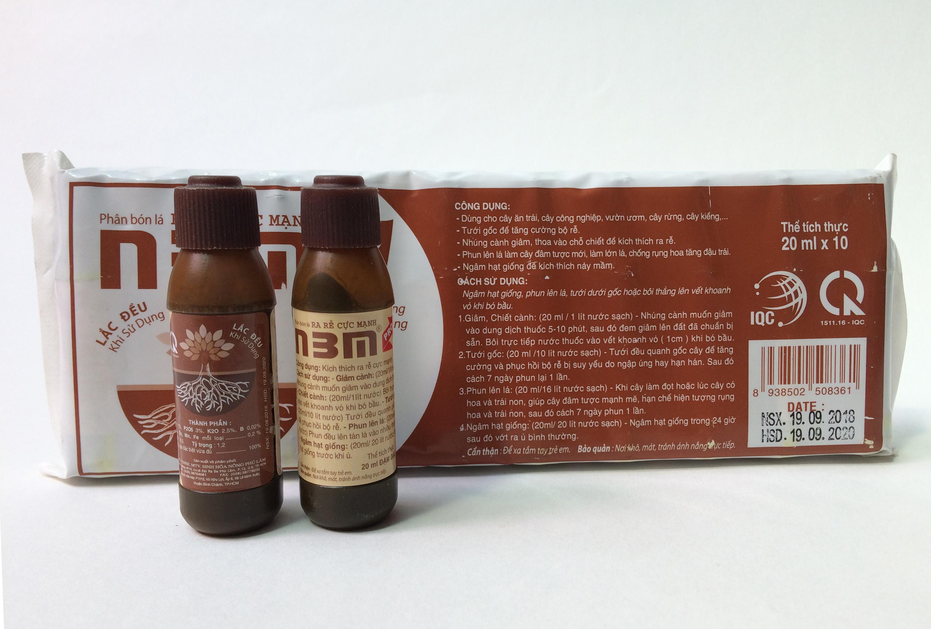 2 lọ N3M Pro 20ml - phân bón lá kích thích ra rễ đâm chồi.
