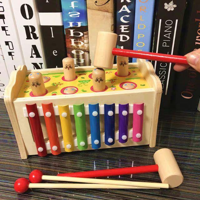 Đồ chơi gỗ - Đập chuột kết hợp đàn Xylophone Vivitoys Cho Bé