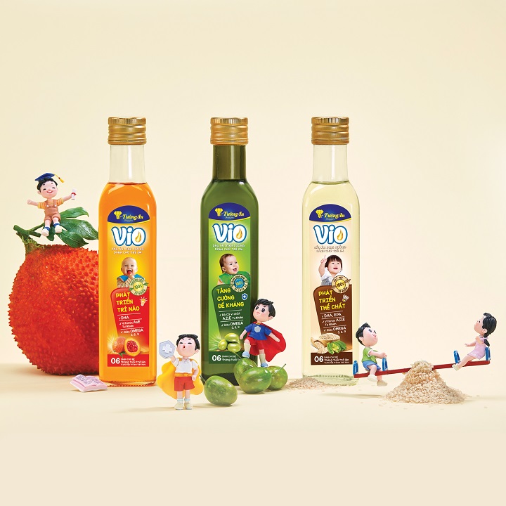 [HCM]Dầu ăn dinh dưỡng cho trẻ em Vio Tường An Dầu Olive/ Đầu Gấc/ Dầu Mè