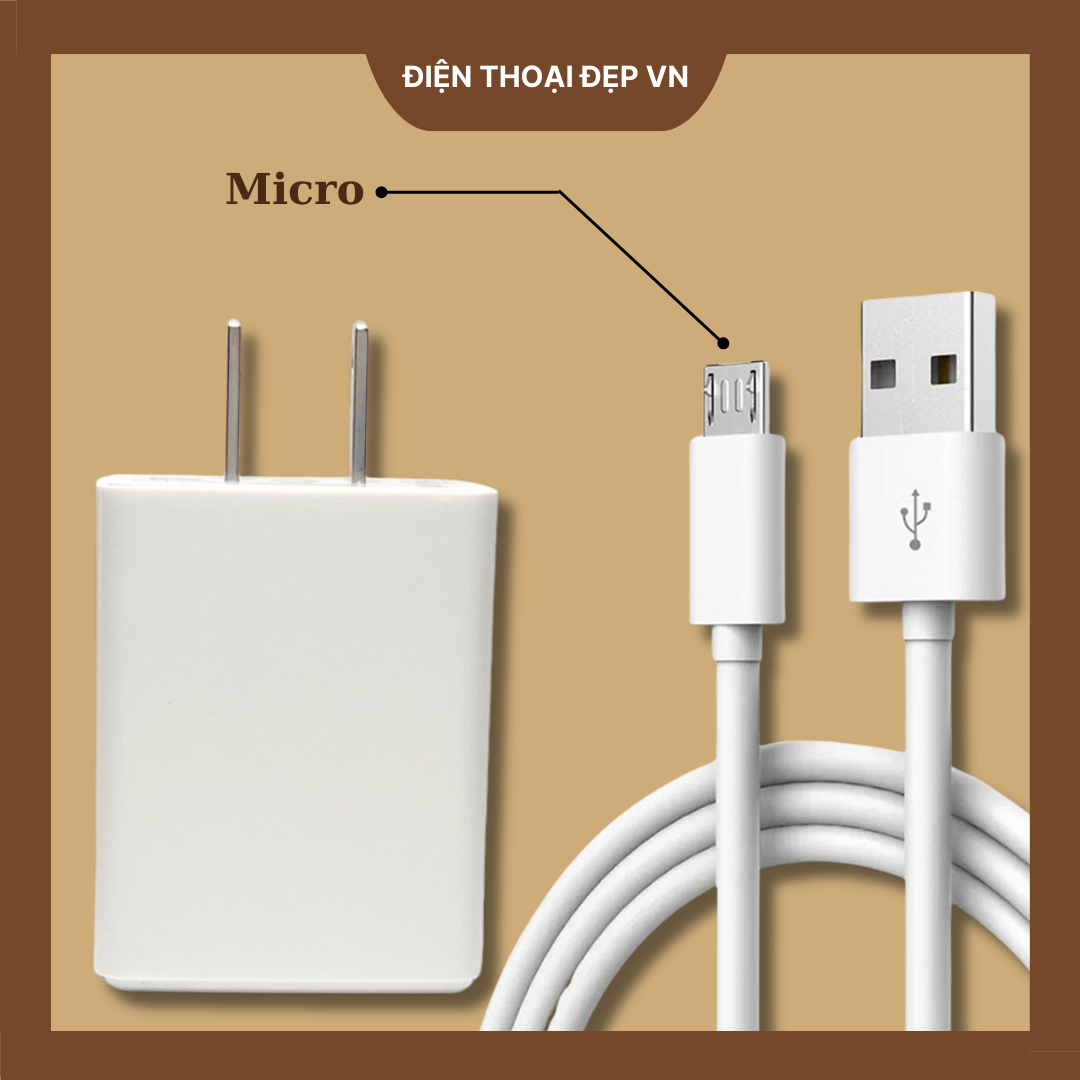 Bộ sạc nhanh 0p.p0 usb to micro 5v 2a 10w - bền bỉ - uy tín