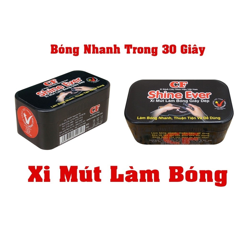 Xi mút đánh bóng giày dép và đồ da CF