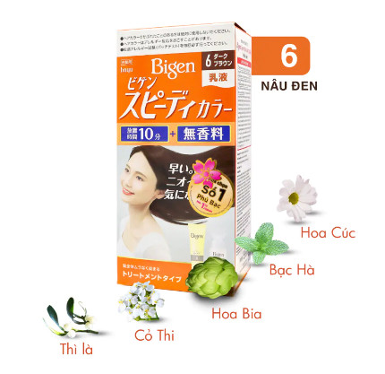 Nhuộm tóc phủ bạc bigen nội địa nhật