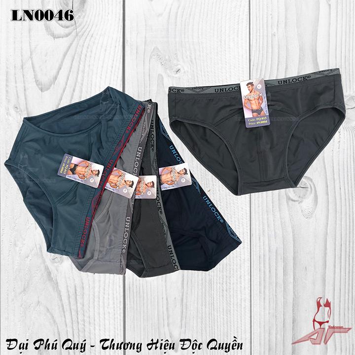 [HCM]Hộp 05 quần lót nam cao cấp - thun lạnh 4 chiều - Lưng bản nhỏ  - LN0046x5