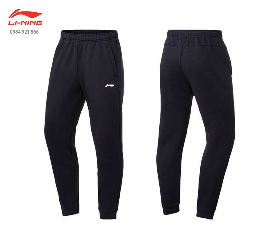 Quần nỉ thể thao nam lining aklp853 chính hãng