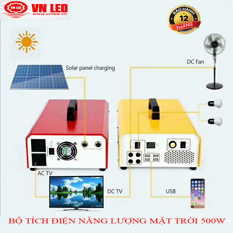 [Trả góp 0%]BỘ TÍCH ĐIỆN NĂNG LƯỢNG MẶT TRỜI 500W 0936395395