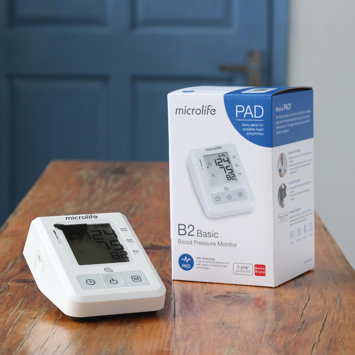 Máy đo huyết áp điện tử microlife b2 basic model 2019