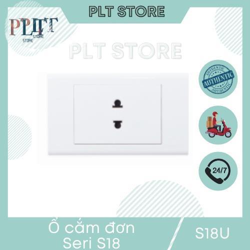 Ổ cắm đơn 2 chấu 16a sino s18u dòng s18