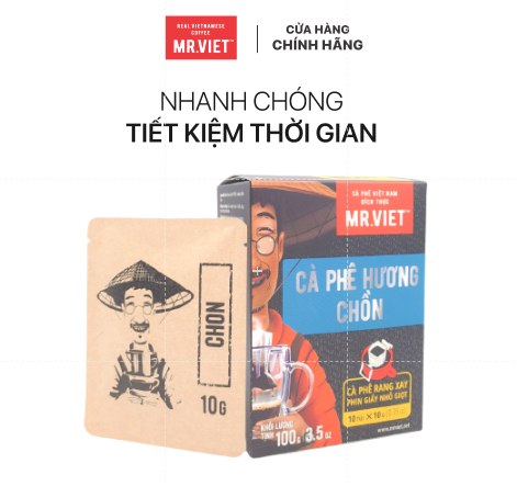 Cà phê phin giấy- cà phê hương Chồn 100gr