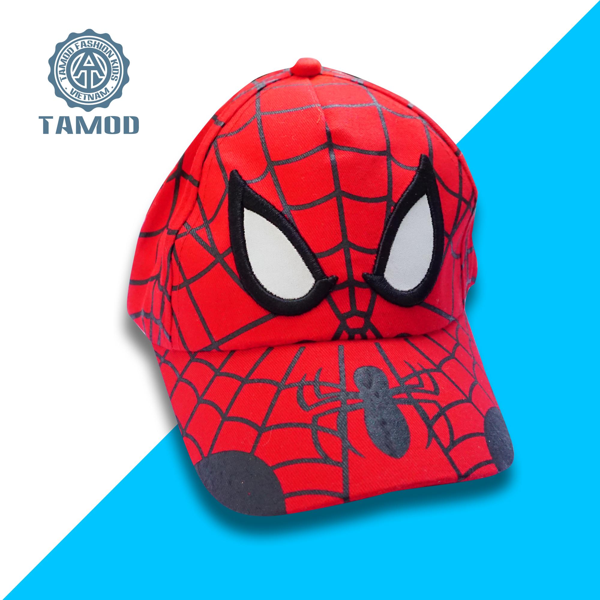 Mũ lưỡi trai màu đỏ in Spider Man cực chất.