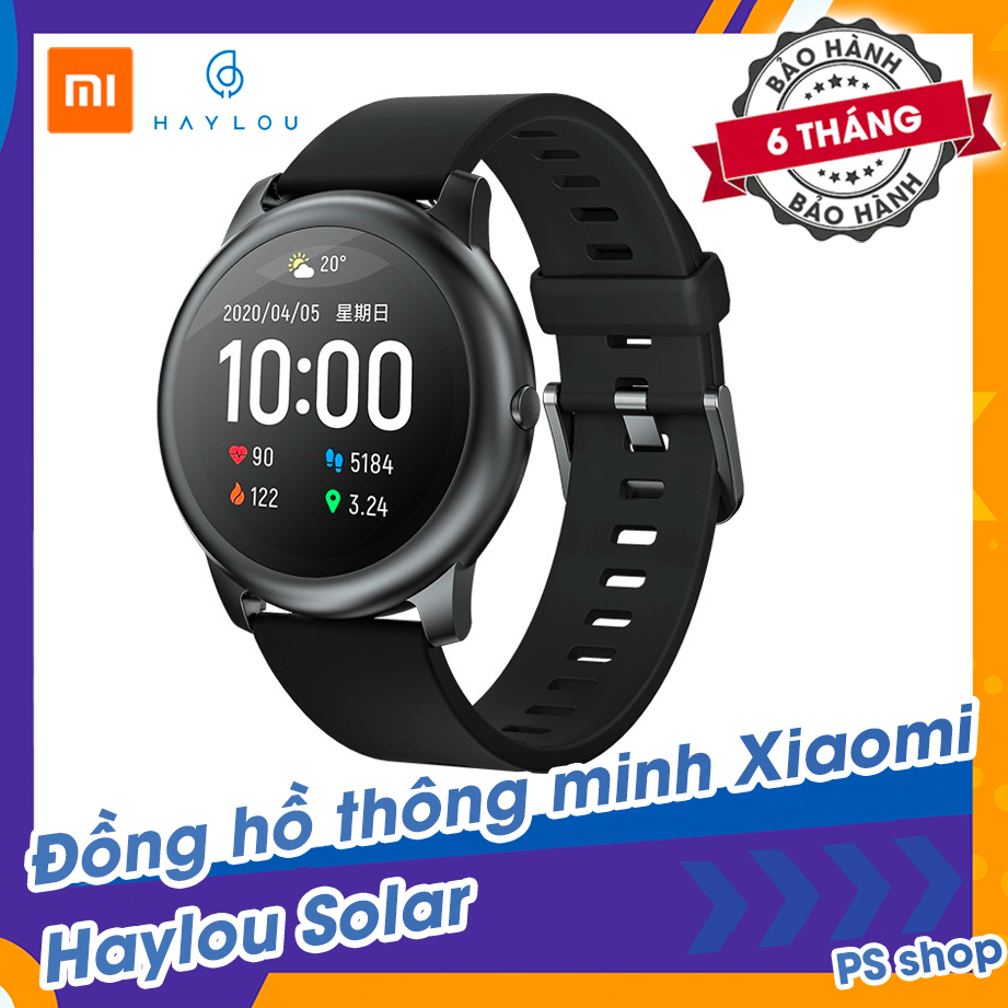 [Mã ELMAR31 Giảm 10%] [Bản QT] Đồng hồ thông minh Xiaomi Haylou Solar - LS05 - đo nhịp tim, đếm bước chân, chống nước, pin 15 ngày