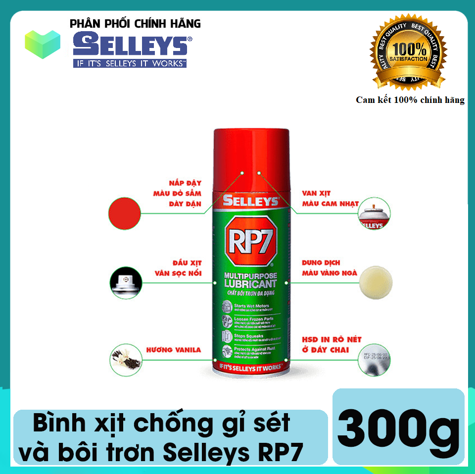 Bình xịt chống gỉ sét và bôi trơn Selleys RP7 300g