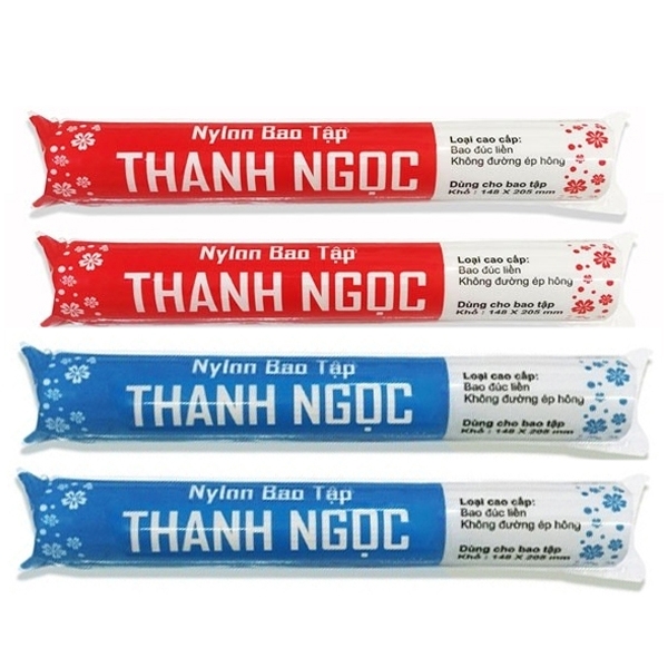 Combo 2 cuộn bao tập + 2 cuộn bao sách nylon tnt