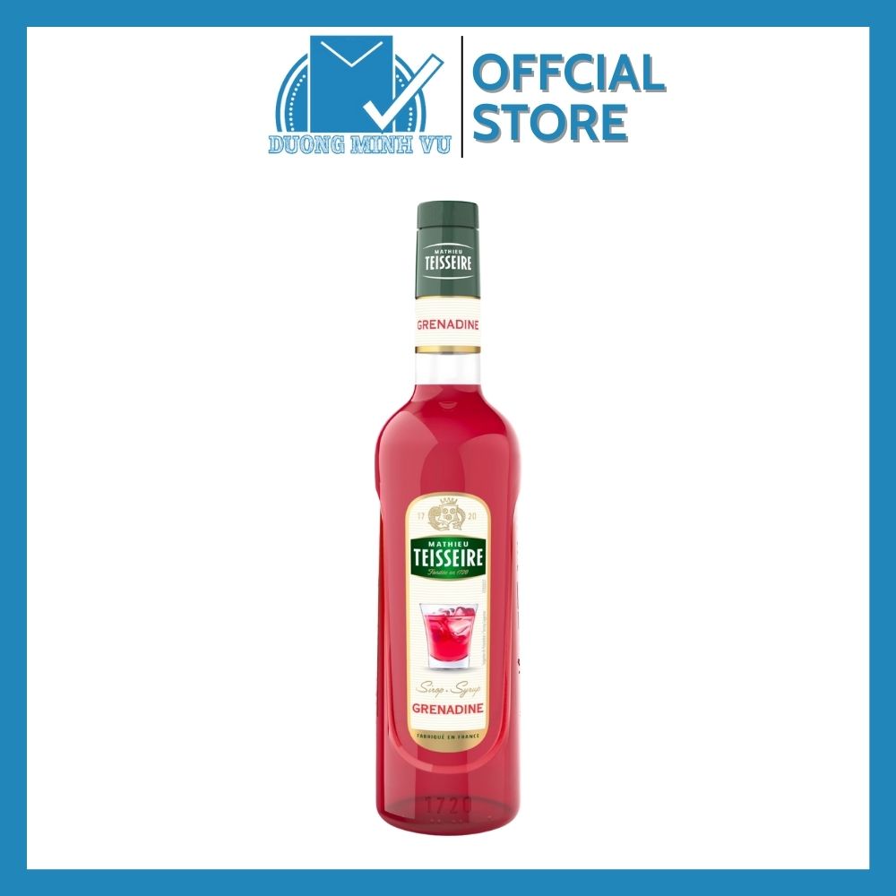 Siro Lựu Grenadine hiệu Mathieu Teisseire Syrup Grenadine 700ml