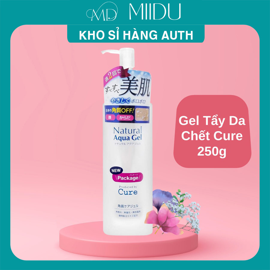 Tẩy da chết cure natural aqua gel 250g | tẩy tế bào chết nội địa nhật bản