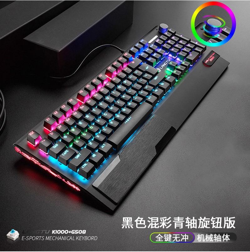 Bàn phím gaming cao cấp Langtu k1000 [ phiên bản có núm ]