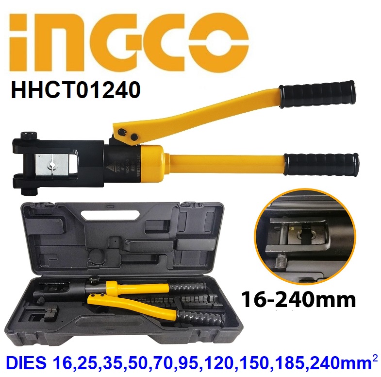 Kìm bấm cos thủy lực 240mm2 ingco hhct01240