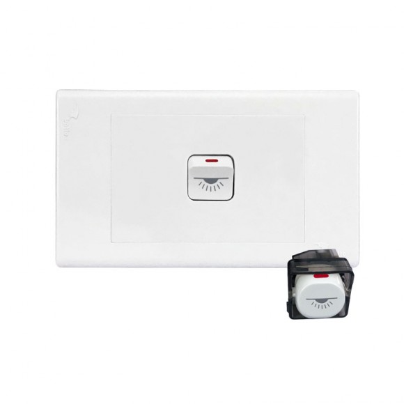 Hạt công tắc bật đèn trần, downlight, tuýp 10A