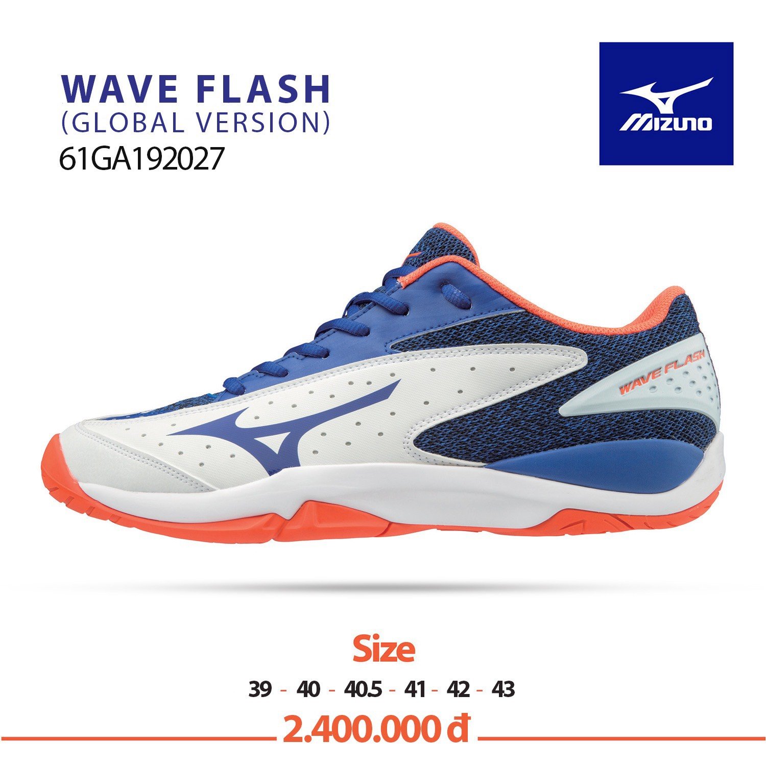Giày tennis mizuno wave flash