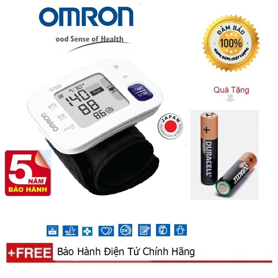 Máy Đo Huyết Áp Cổ Tay Omron Hem 6181 - Bảo hành 5 năm