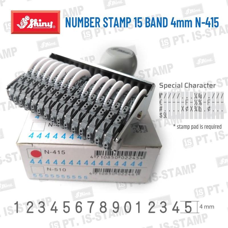 Dấu 15 số xoay 4mm shiny n415