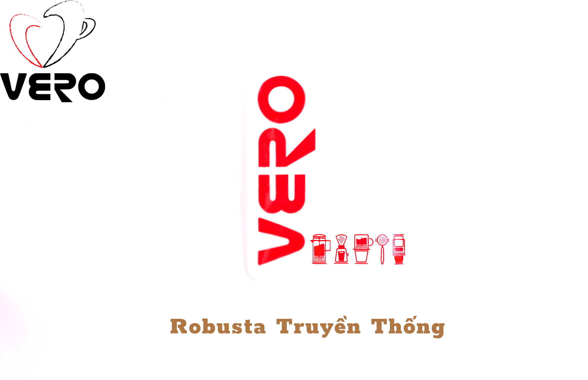 { mua lẻ 1gói ] cà phê vero robusta truyền thống 20g
