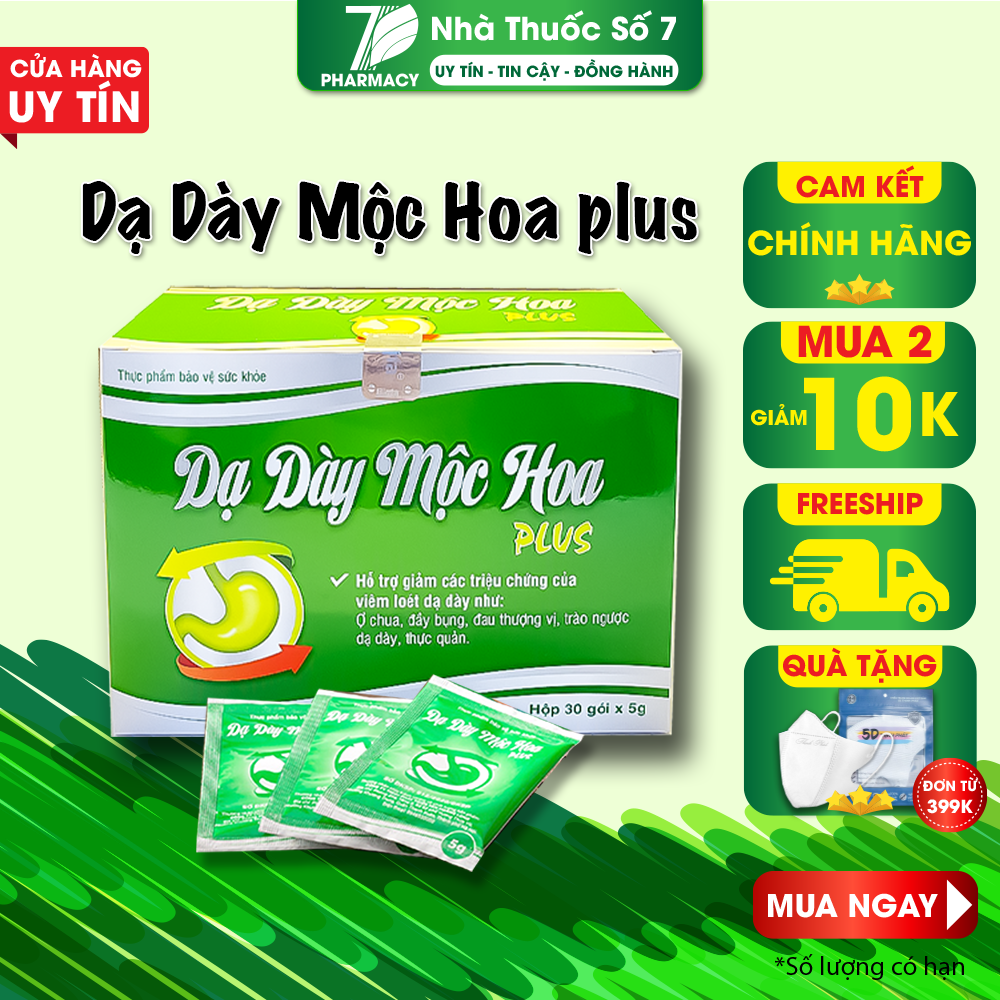 Dạ dày mộc hoa plus - xoá tan trào ngược, viêm loét dạ dày
