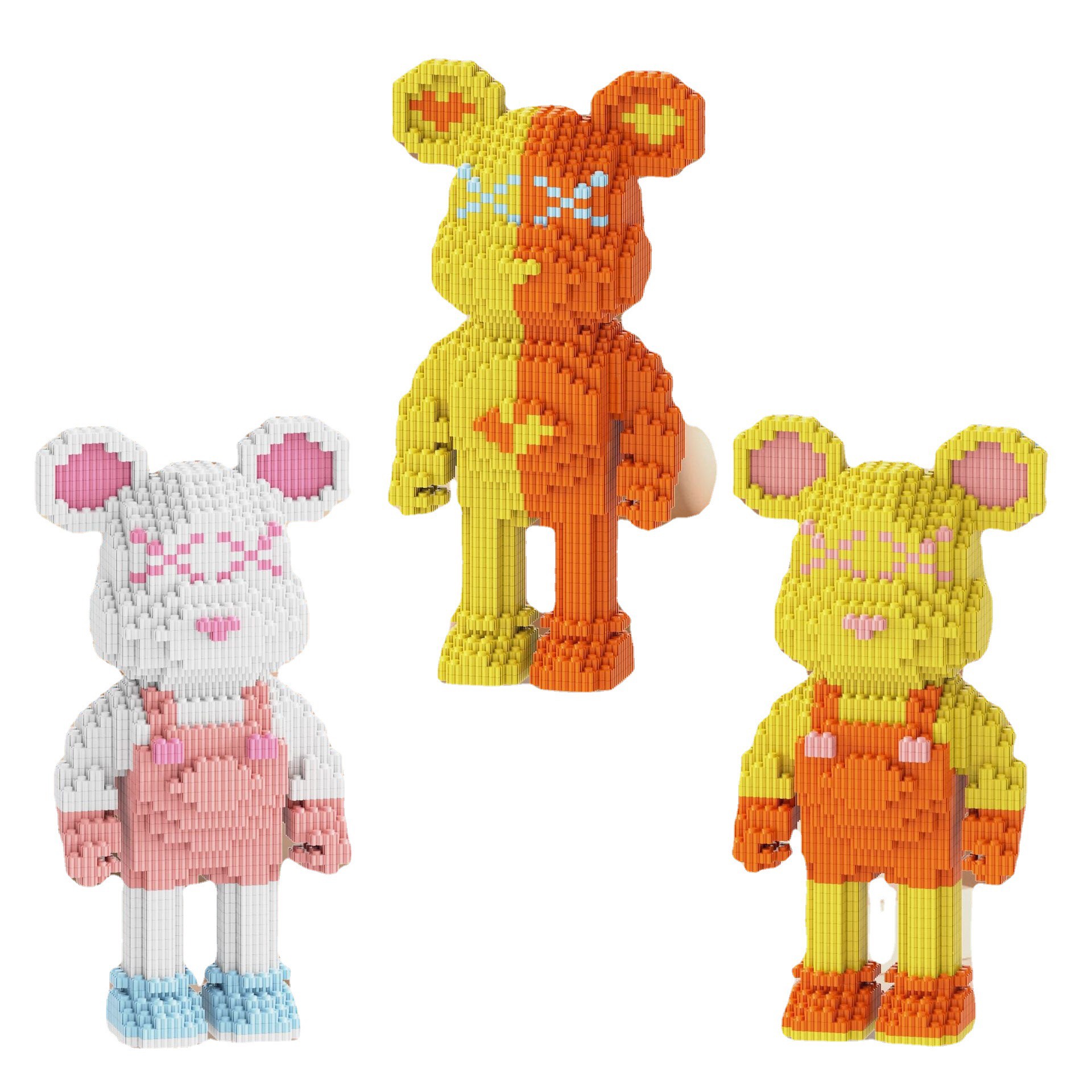 Đồ chơi lắp ráp Gấu Bearbrick 33cm nhiều mẫu - Tặng kèm búa