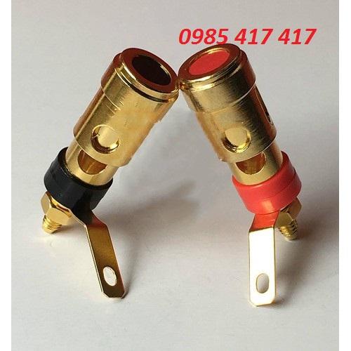 4 Cái Jack Cọc Loa Gắn Amply dạng nút nhấn Lớn