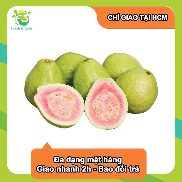 [Chỉ Giao HCM] Ổi trân châu/Ổi ruột đỏ - 3kg (sỉ)