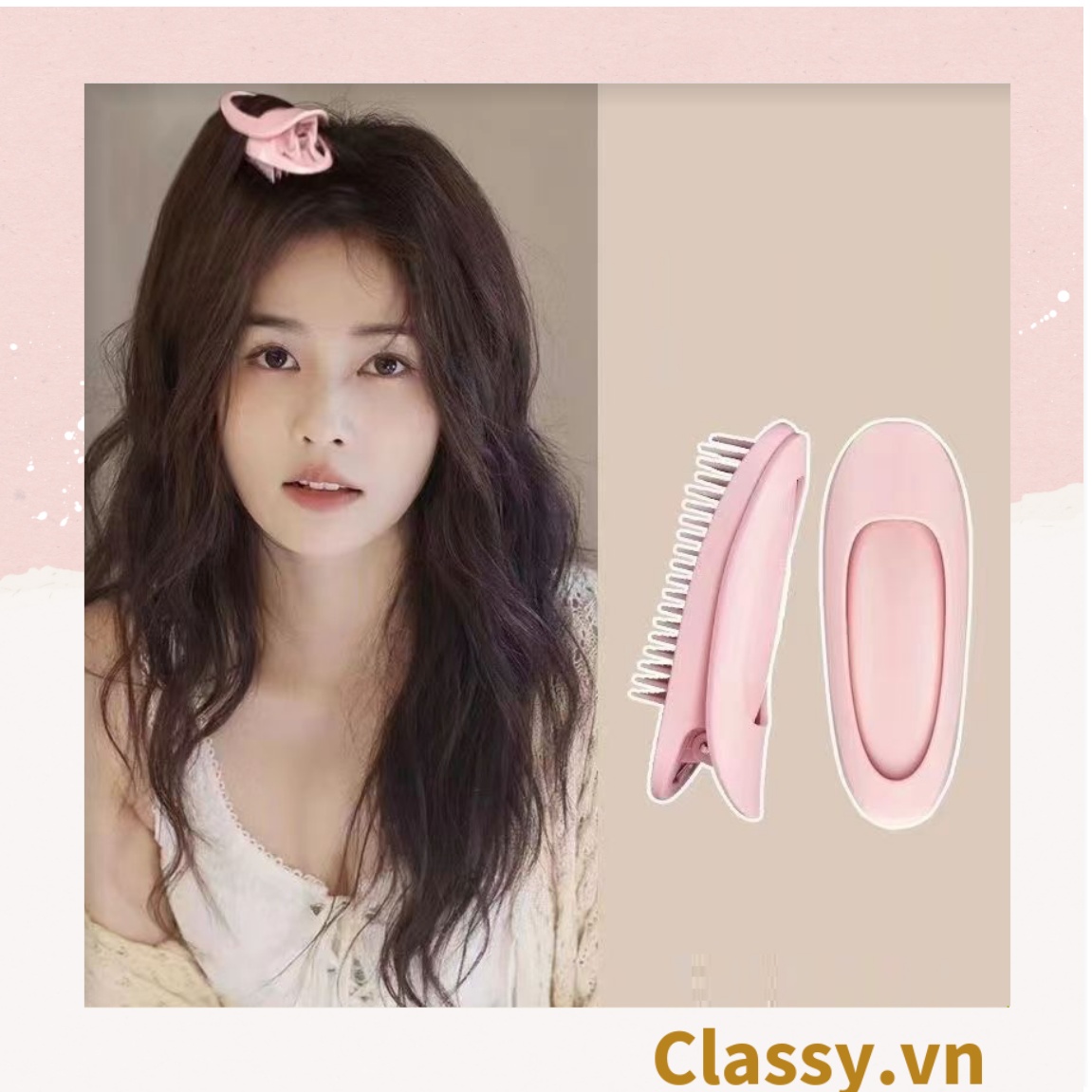 Classy Lược cầm tay, kẹp phồng chân tóc độc đáo PK1616
