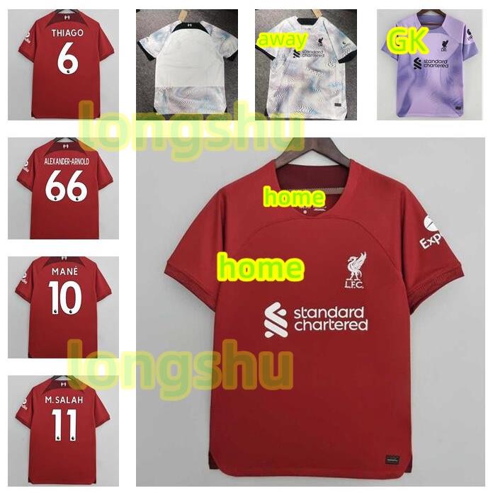 Stocks 2022 2023 liverpool home away goalkeeper red soccer jersey football clothes shirt S-4XL