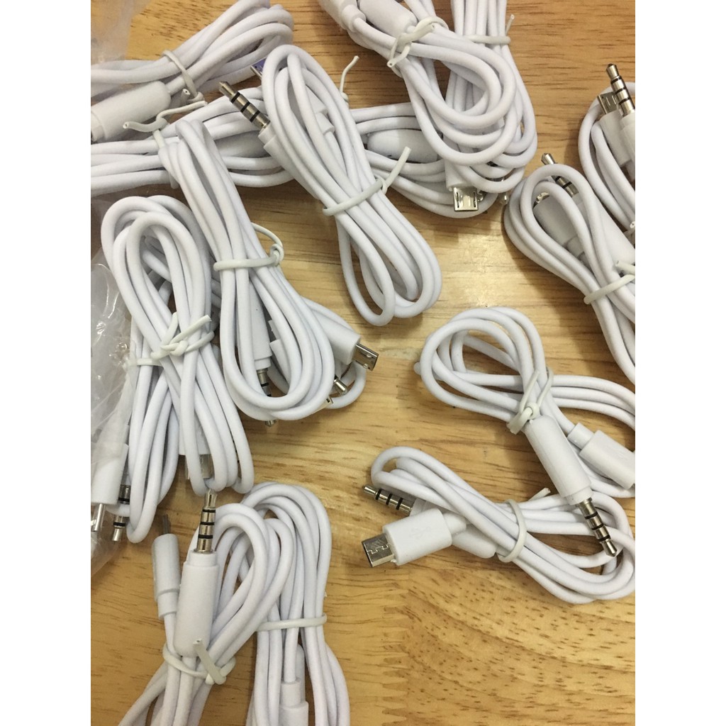 Dây livestream c7, c11, jack chuyển từ micro usb sang 3.5 dương -dc111