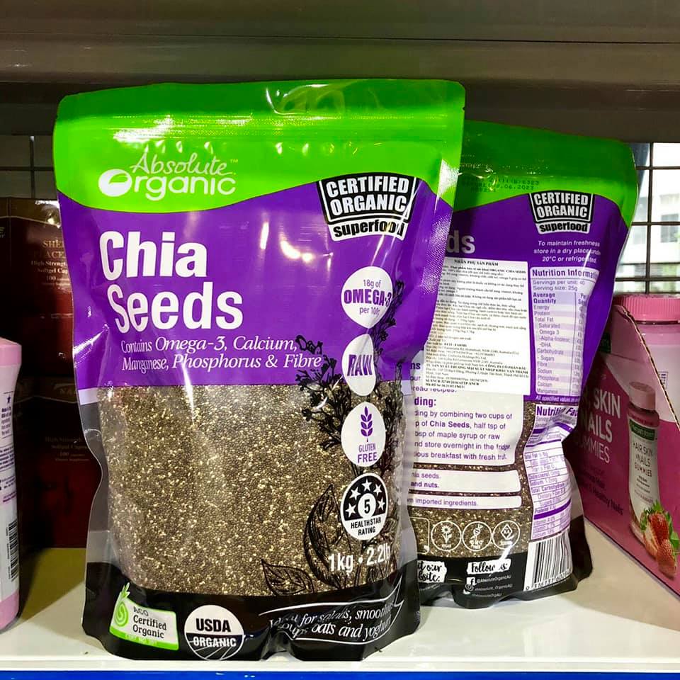 HẠT CHIA ÚC ABSOLUTE ORGANIC (1KG)