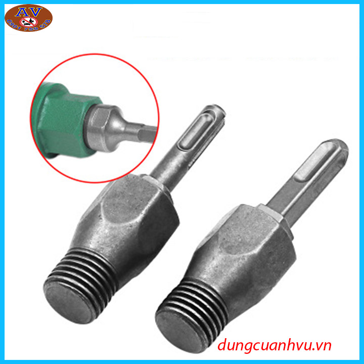 Đầu chuyển mũi khoan rút lõi bê tông sang máy khoan cẩm tay. đầu chuyển mũi khoan khoét lỗ bê tông